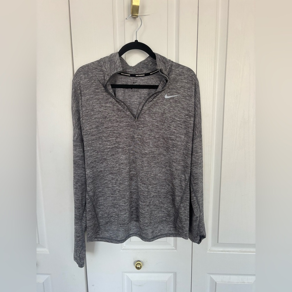 Nike Gray 1/4 Zip Sweater